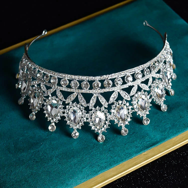 European Crown Bridal Headdress Rhinestone Hair Accessories Bridal Wedding Accessories