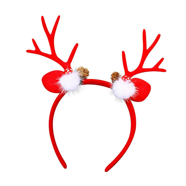 Christmas Hair Accessories Super Fairy Cute Cartoon Fabric Elk Santa Claus Hair Band