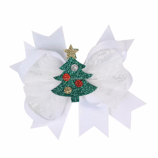 新しいクリスマスグリッターアクリルヘアクリップサンタクロースの髪の爪サメクリップヘアアクセサリー